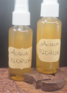 Acqua florida per altare Santa Muerte