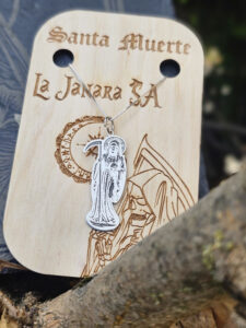 Medaglia in Argento 925 Santa Muerte con Falce